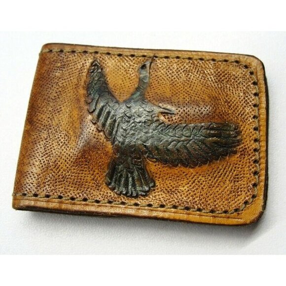 Leather Money Clip Duck Goose Credit Card Cash ID Holder - Picture 7 of 7